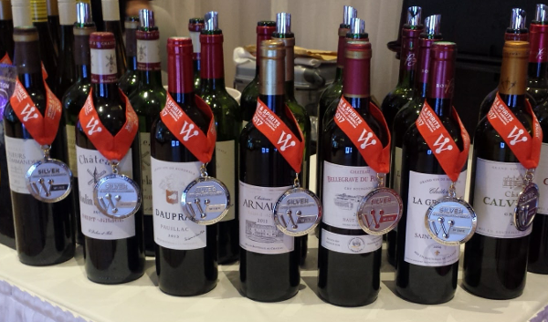 bcv Bordeaux wines imported by Convivium Brands LLC clean up on medals at WSWA 2017